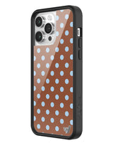 Polka Dot | Brown and Blue iPhone Case from Wildflower Cases