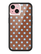 Polka Dot | Brown and Blue iPhone Case from Wildflower Cases