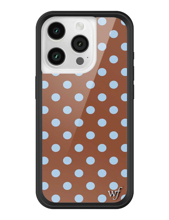 Polka Dot | Brown and Blue iPhone Case from Wildflower Cases