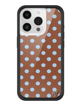 Polka Dot | Brown and Blue iPhone Case from Wildflower Cases