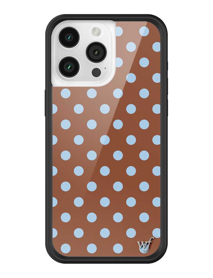 Polka Dot | Brown and Blue iPhone Case from Wildflower Cases