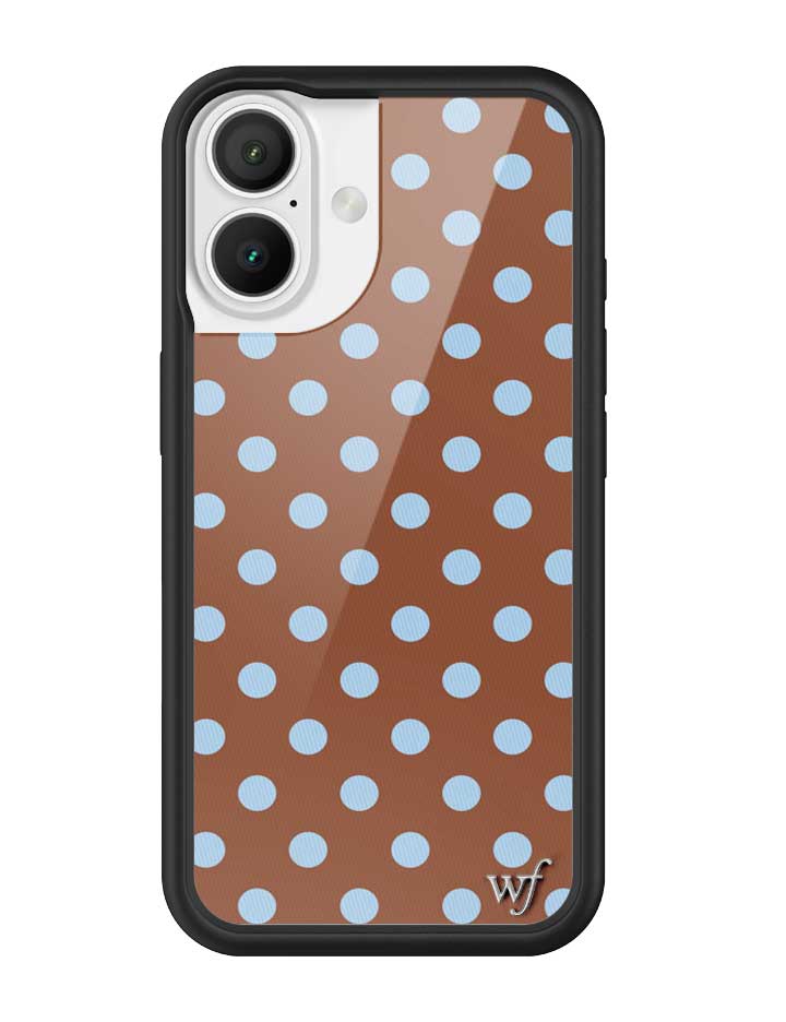 Polka Dot | Brown and Blue iPhone Case from Wildflower Cases