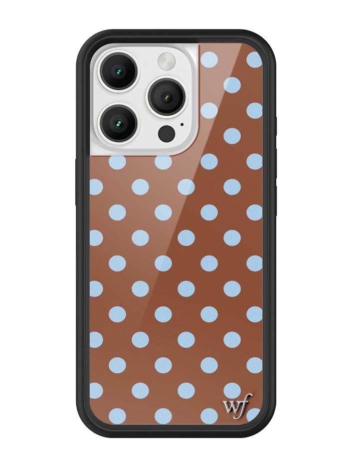 Polka Dot | Brown and Blue iPhone Case from Wildflower Cases
