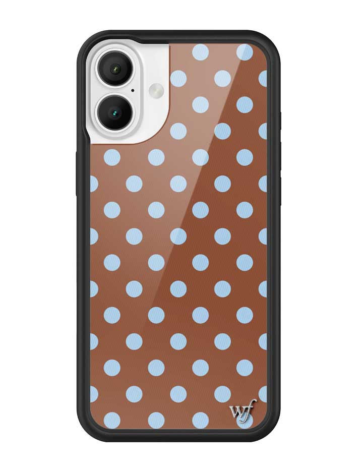 Polka Dot | Brown and Blue iPhone Case from Wildflower Cases