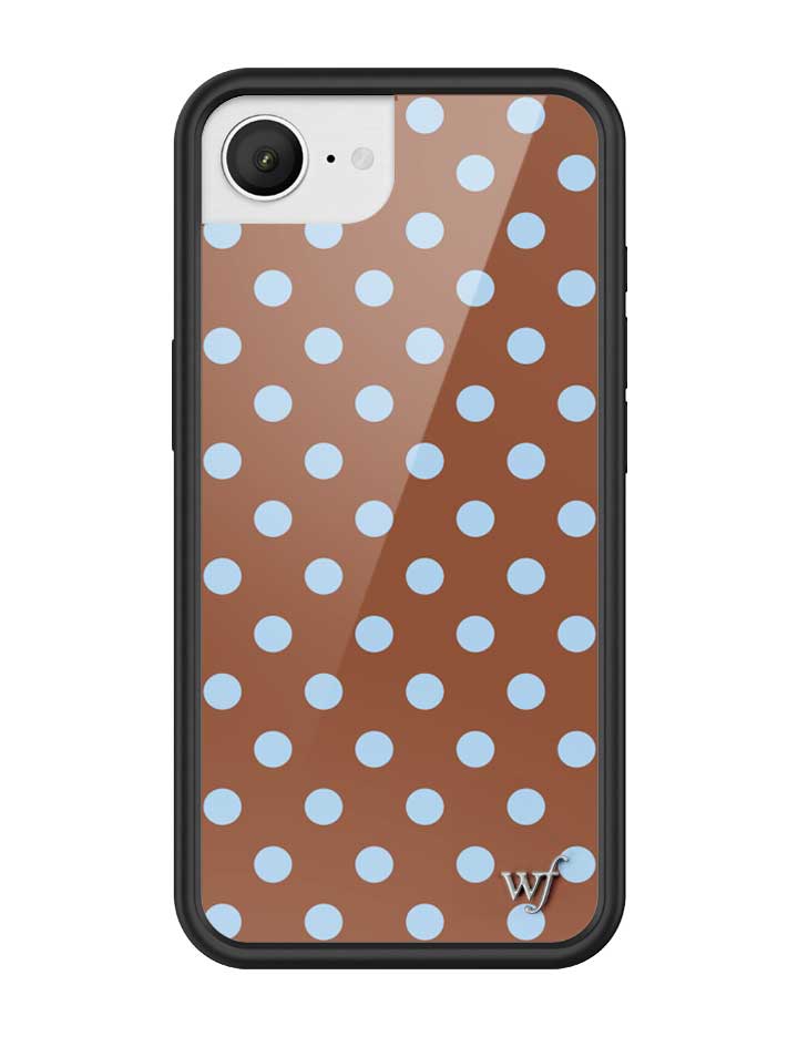 Polka Dot | Brown and Blue iPhone Case from Wildflower Cases