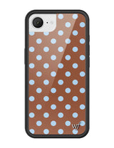 Polka Dot | Brown and Blue iPhone Case from Wildflower Cases