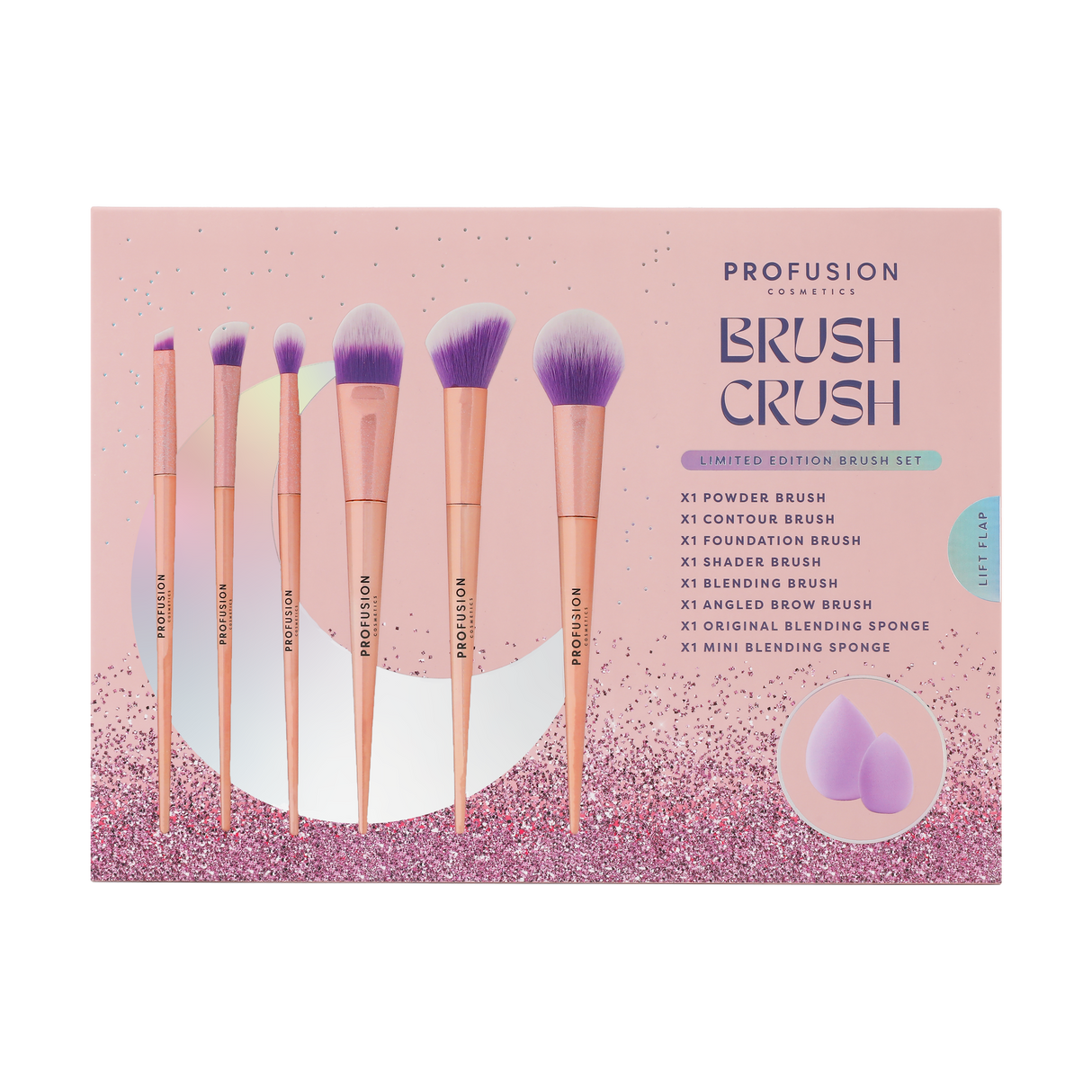 Brush Crush 8 PC Brush & Sponge Set from Profusion Cosmetics