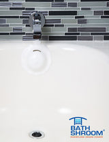 BathShroom (White) Overflow Drain Cover for Fuller Baths from TubShroom.com