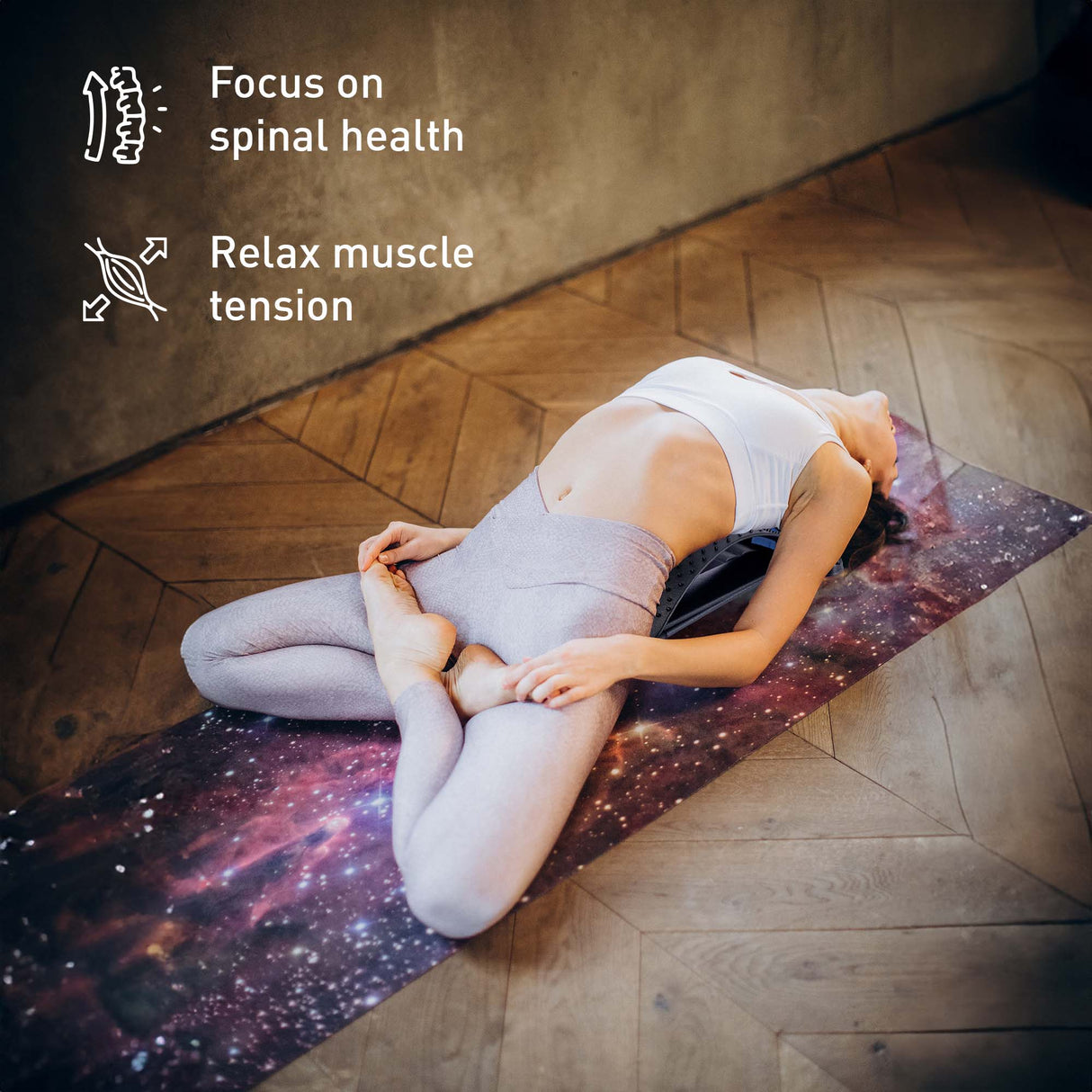 Pursonic Relax & Restore Bundle: Multi-Level Back Stretcher & 3-Speed Massage Gun from Pursonic