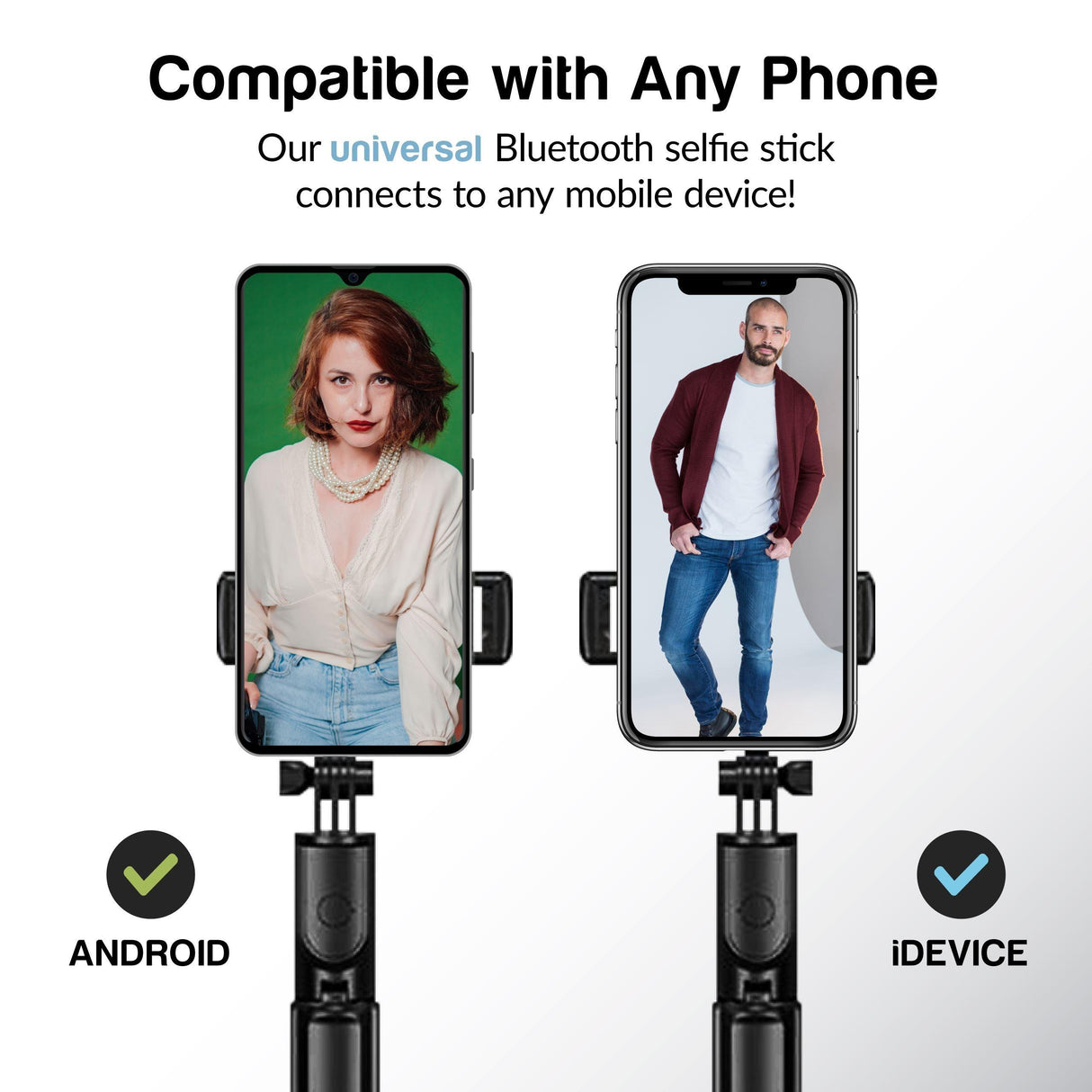 Bluetooth Selfie Stick and Tripod - Pack of 12 from Mila Lifestyle Accessories