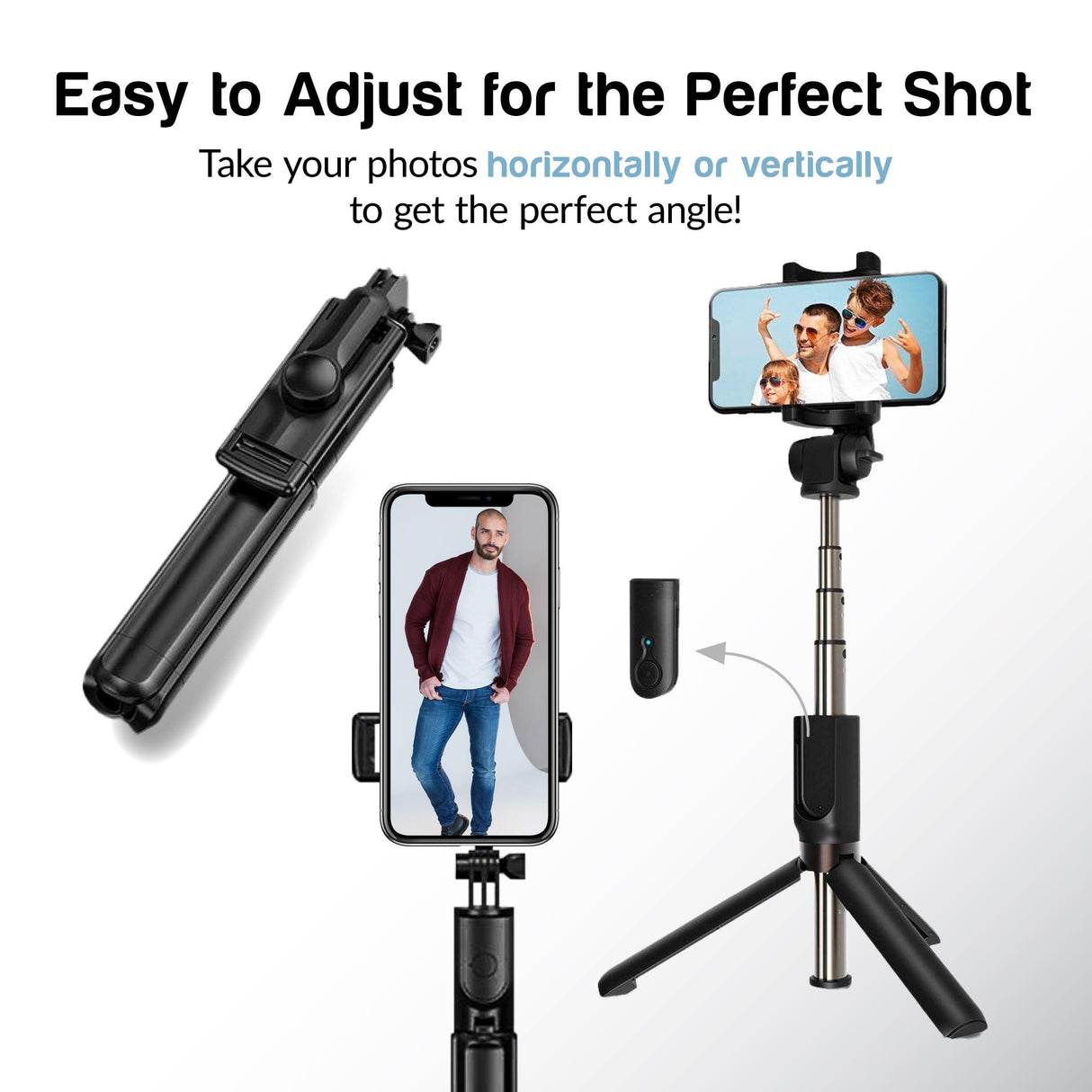 Bluetooth Selfie Stick and Tripod - Pack of 12 from Mila Lifestyle Accessories