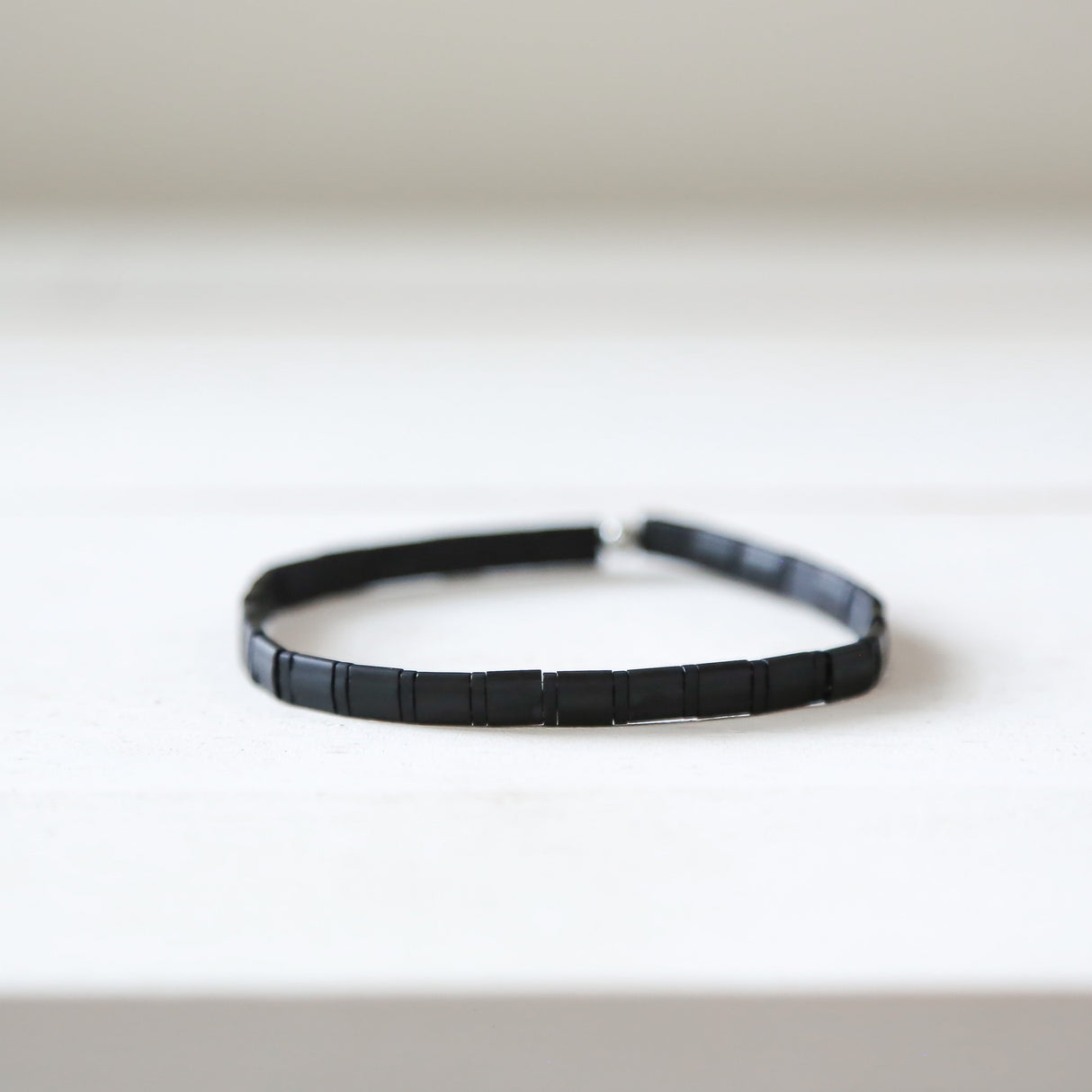 BURNOUT - Matte Black Tila Bracelet | Single from Mack & Rex