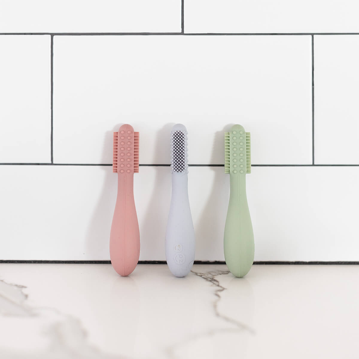 Baby-Led™ Toothbrush + Tongue Depressor from ezpz