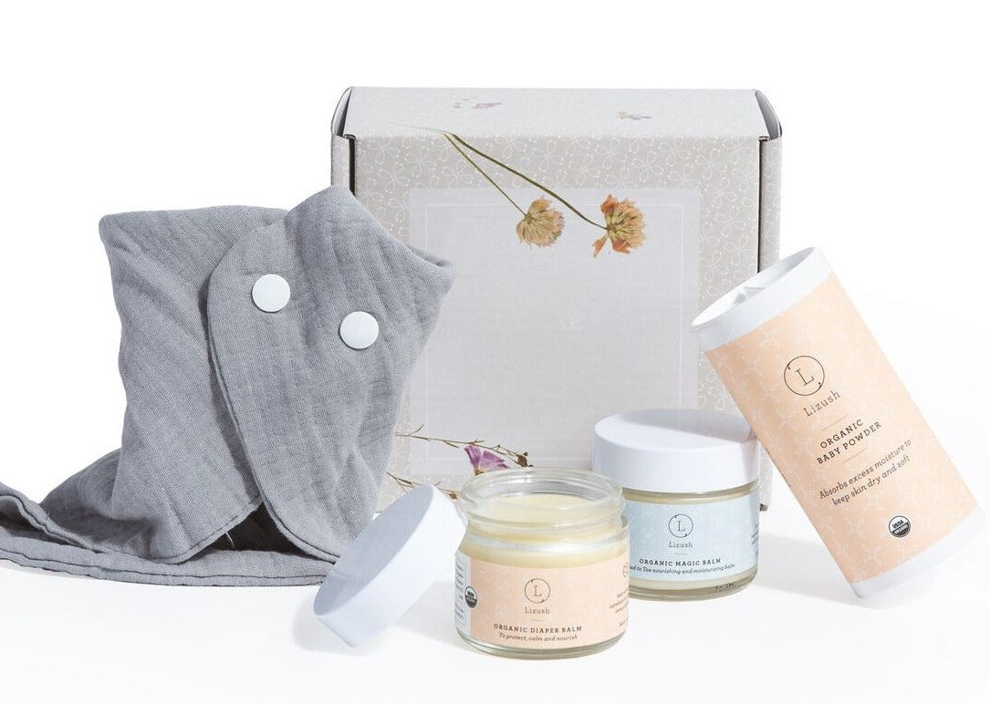 Organic new baby gift set - welcome little one! from Lizush