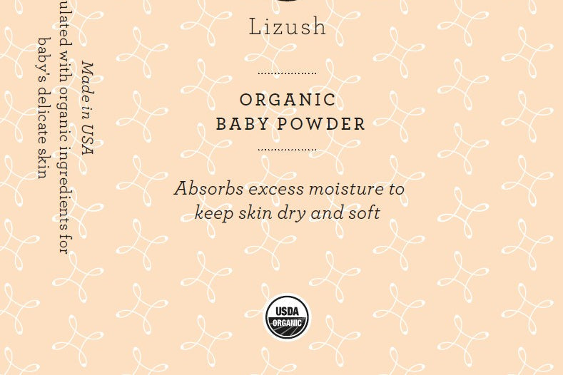 ORGANIC BABY POWDER - Talc Free from Lizush