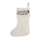 Baby's First Christmas Cotton Canvas Stocking from The Cotton & Canvas Co.