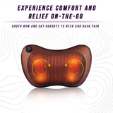 Back and Neck Massage Pillow w/Heat from eterus