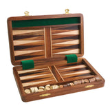 Handcrafted Wood Travel Backgammon 10" pieces Set Game Folding Board From Royal Chess Mall