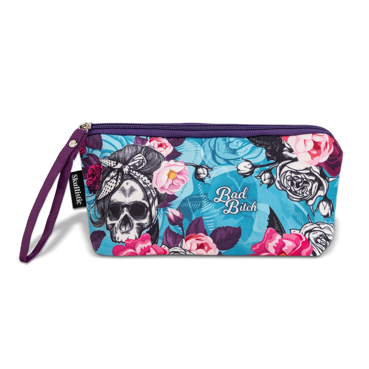 BB Flower Skull Makeup Bag From Zapps Clothing
