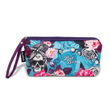 BB Flower Skull Makeup Bag From Zapps Clothing