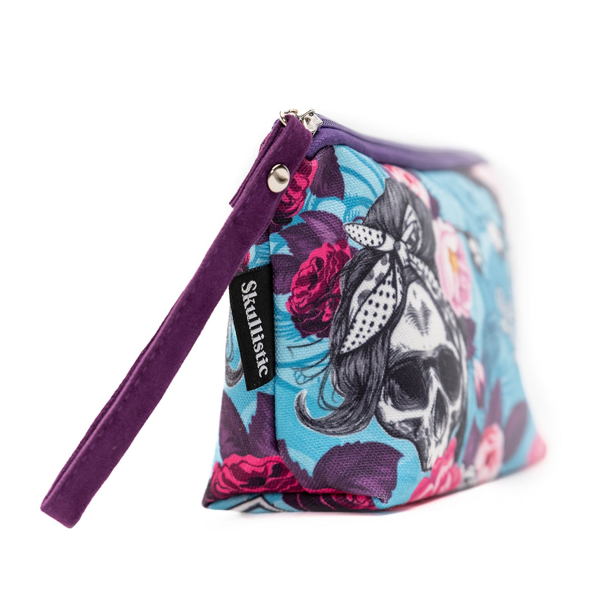 BB Flower Skull Makeup Bag From Zapps Clothing