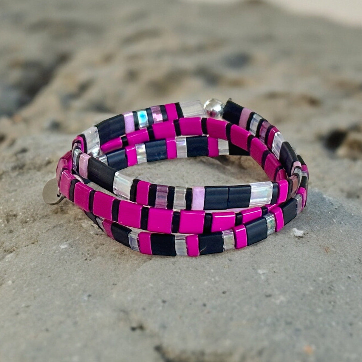 BAD GIRL - 3 Tila Bead Bracelet Stack from Mack & Rex