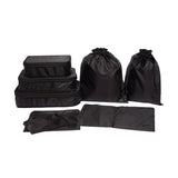 Compression Cubes & Packing Bags Set, 8-pack, Black From Bag-all