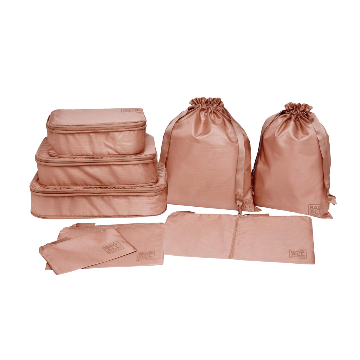 Compression Cubes & Packing Bags Set, 8-pack, Pink/Blush From Bag-all