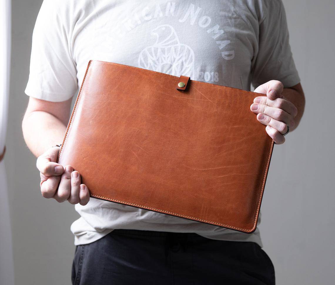 Leather Laptop Sleeve All for American from Lifetime Leather Co.