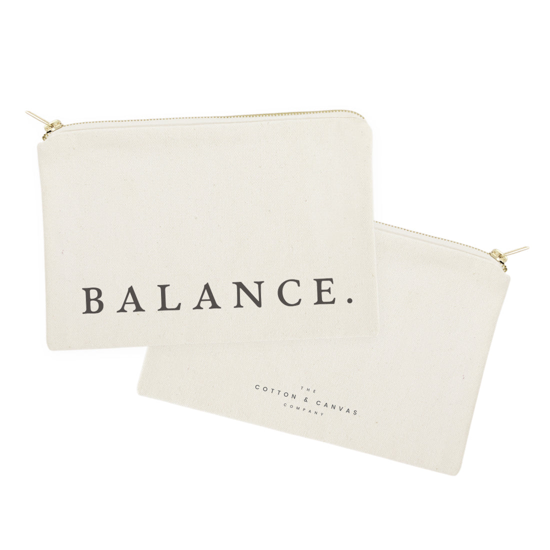 Balance Cotton Canvas Cosmetic Bag from The Cotton & Canvas Co.