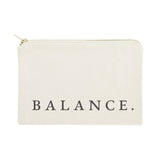 Balance Cotton Canvas Cosmetic Bag from The Cotton & Canvas Co.