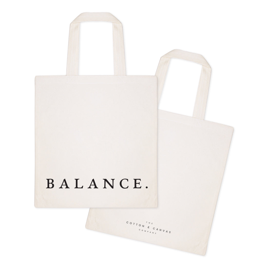 Balance Gym Cotton Canvas Tote Bag from The Cotton & Canvas Co.