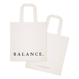 Balance Gym Cotton Canvas Tote Bag from The Cotton & Canvas Co.