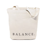 Balance Gym Cotton Canvas Tote Bag from The Cotton & Canvas Co.