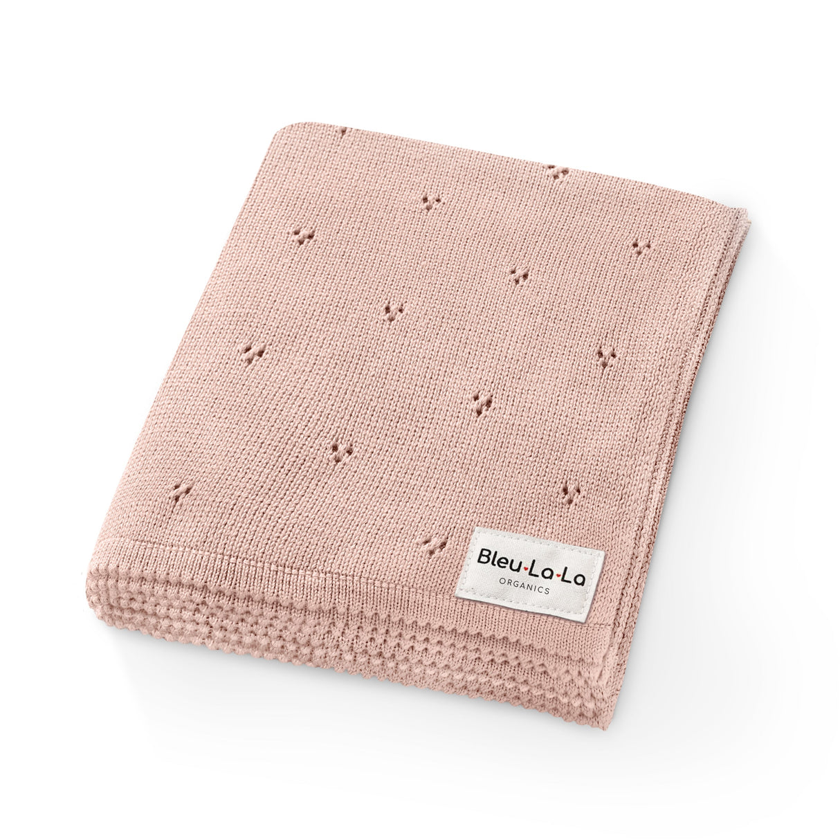 Organic Pointelle Luxury Knit Swaddle Blanket from Bleu La La
