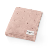 Organic Pointelle Luxury Knit Swaddle Blanket from Bleu La La