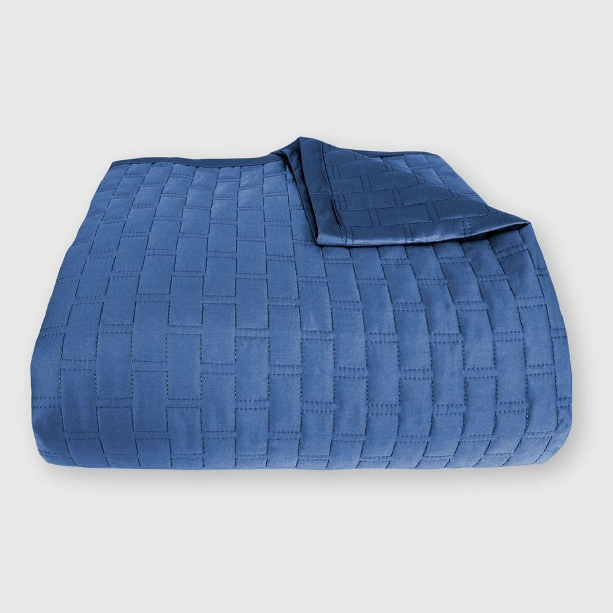 Bamboo Quilted Coverlet- Indigo from BedVoyage