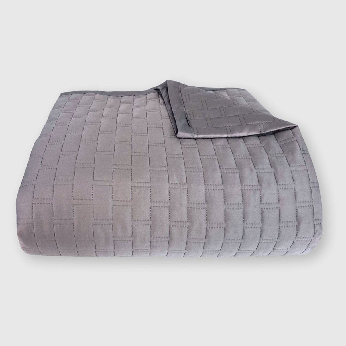 Bamboo Quilted Coverlet - Platinum from BedVoyage