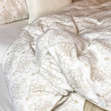 Bamboo Duvet Cover - Champagne Damask - Final Sale/No Returns from BedVoyage