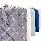 Bamboo Duvet Cover - Platinum Geo - Final Sale/No Returns from BedVoyage
