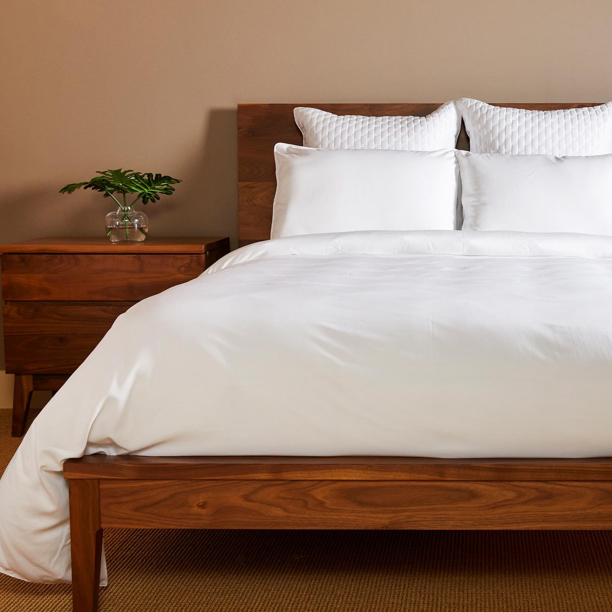 Bamboo Duvet Cover with Shams 3 Piece Set - White from BedVoyage