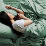 Bamboo Fitted Sheet - Seaglass from BedVoyage