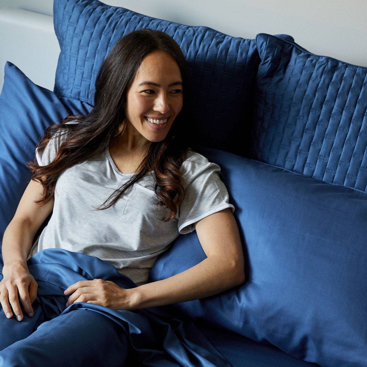 Bamboo Pillowcase Set – Indigo from BedVoyage