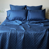 Bamboo Quilted Coverlet- Indigo from BedVoyage