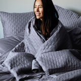 Bamboo Quilted Coverlet - Platinum from BedVoyage