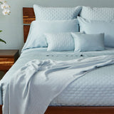 Bamboo Quilted Coverlet- Sky - Final Sale/No Returns from BedVoyage