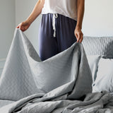 Bamboo Quilted Coverlet- Stone from BedVoyage