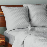 Bamboo Quilted Euro Sham 1 Piece - Stone from BedVoyage