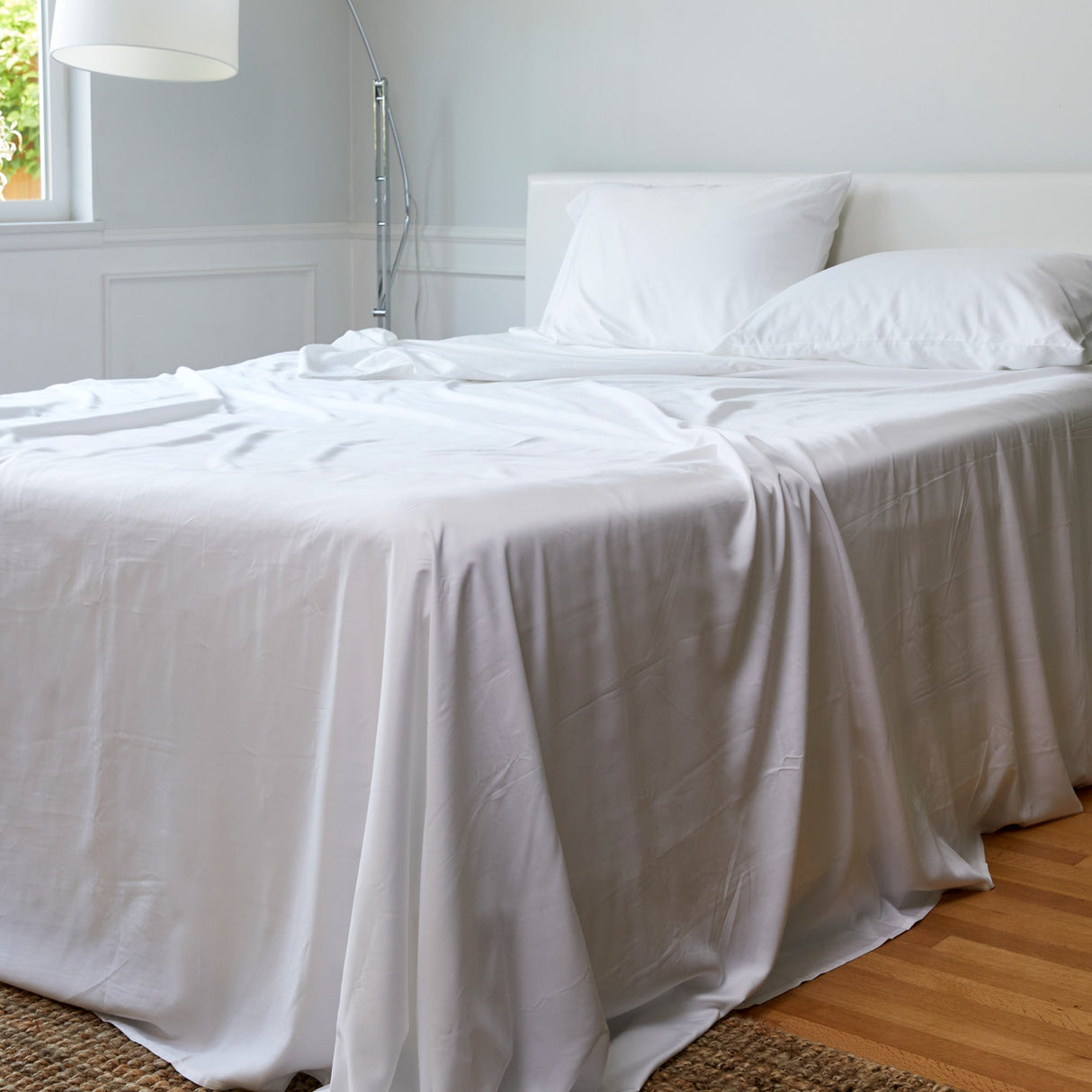 Bamboo Bed Sheet Set - White from BedVoyage