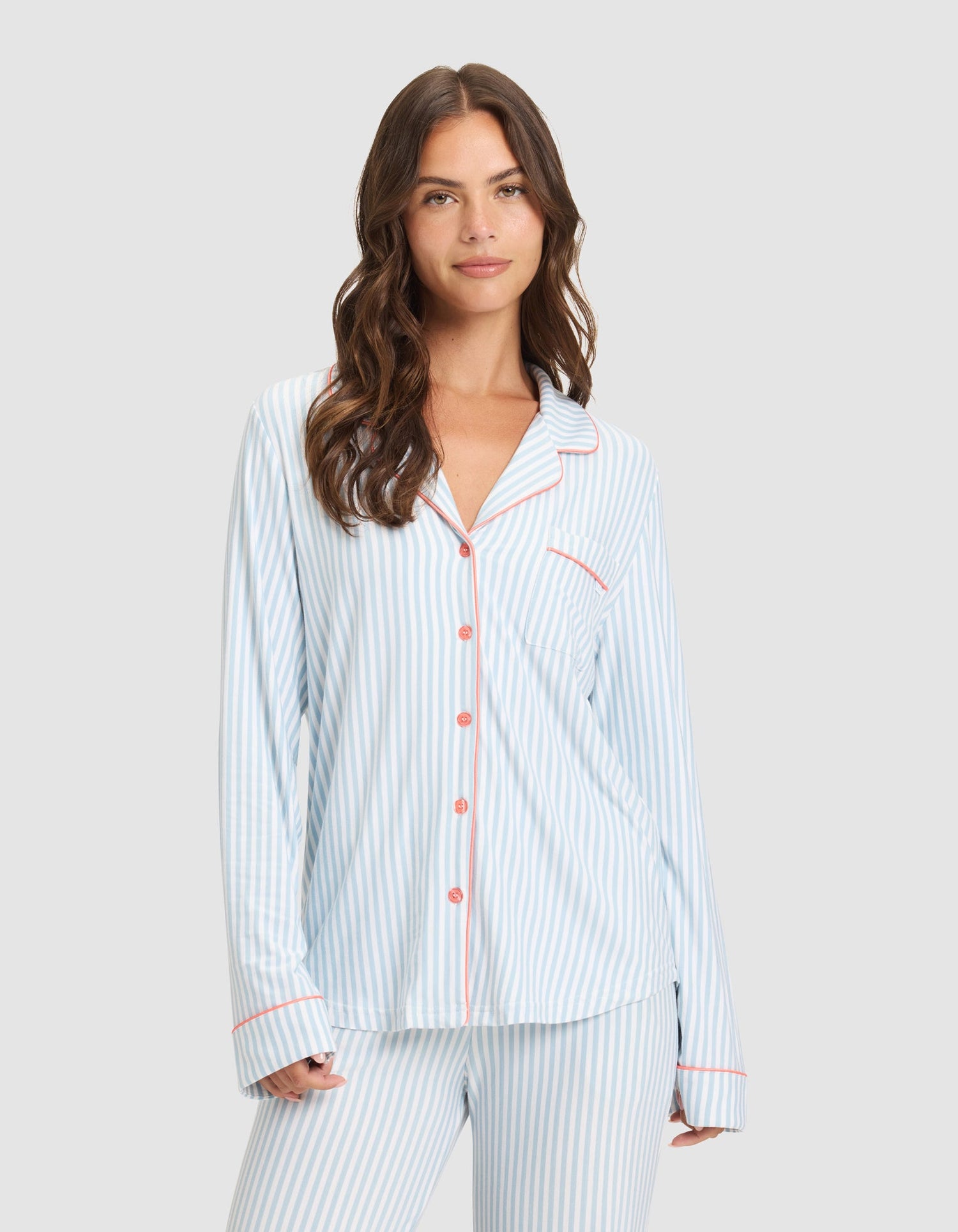 Women's Bamboo Stretch-Knit Long Sleeve Pajama Set from Cozy Earth
